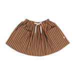 Celeste Orange Green Stripes Skirt
